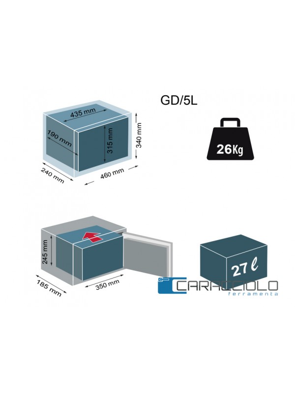 GD5L Cassaforte chiave combinazione misure.jpg